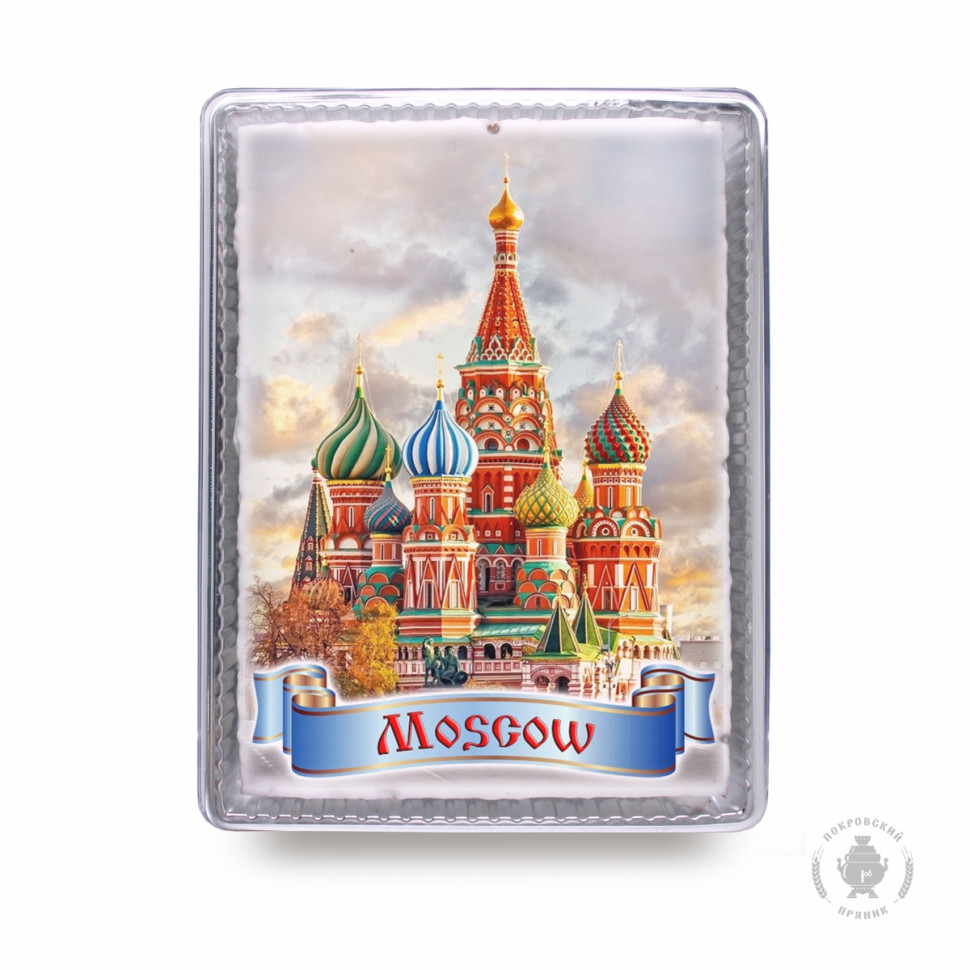  Пряник 600г MOSCOW с фотопечатью (в подарочной пластиковой упаковке)  в Бийске