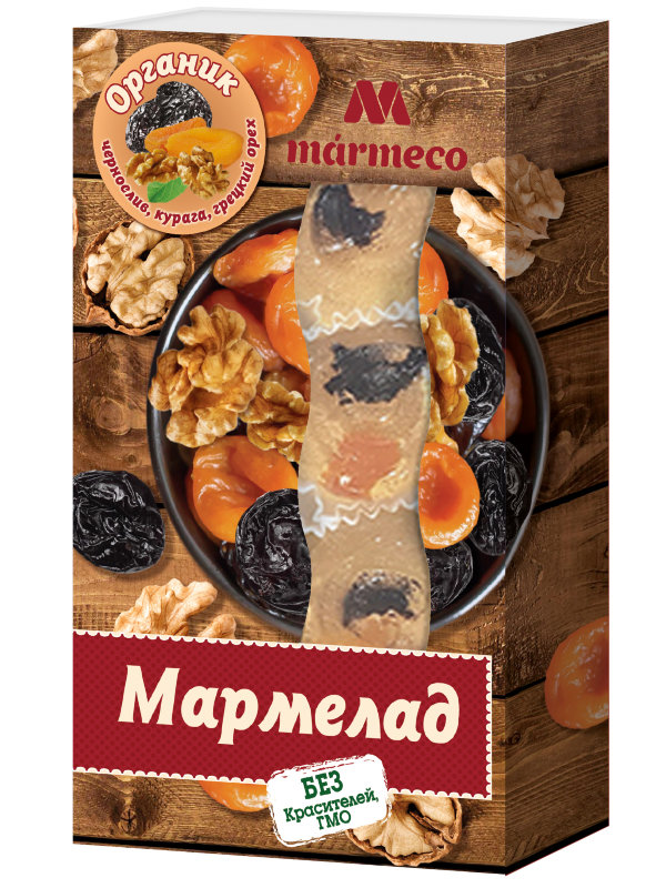 №2 Мармелад "Органик"  Курага, Чернослив, грецкий орех, 180г  в Бийске